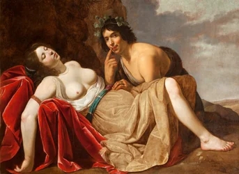 Hirte und schlafendes Mädchen